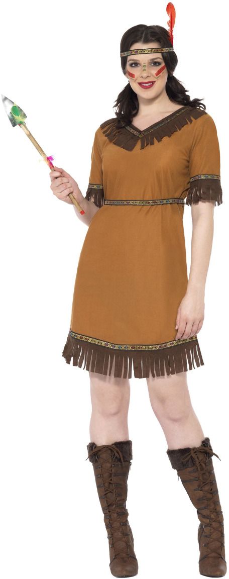 Bruine indiaan jurk