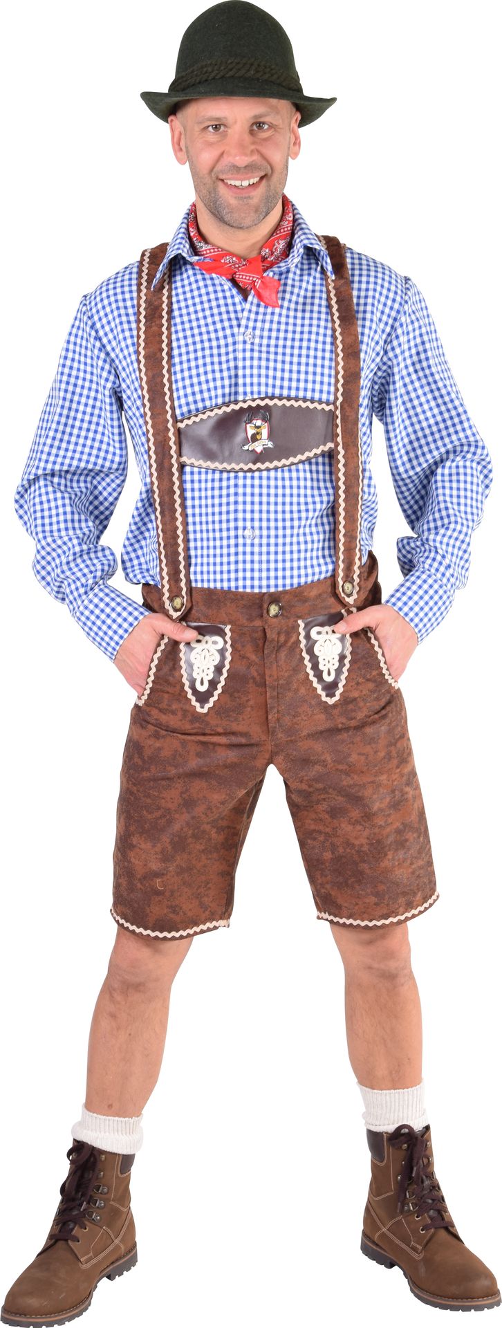 Bruine lederhose mannen