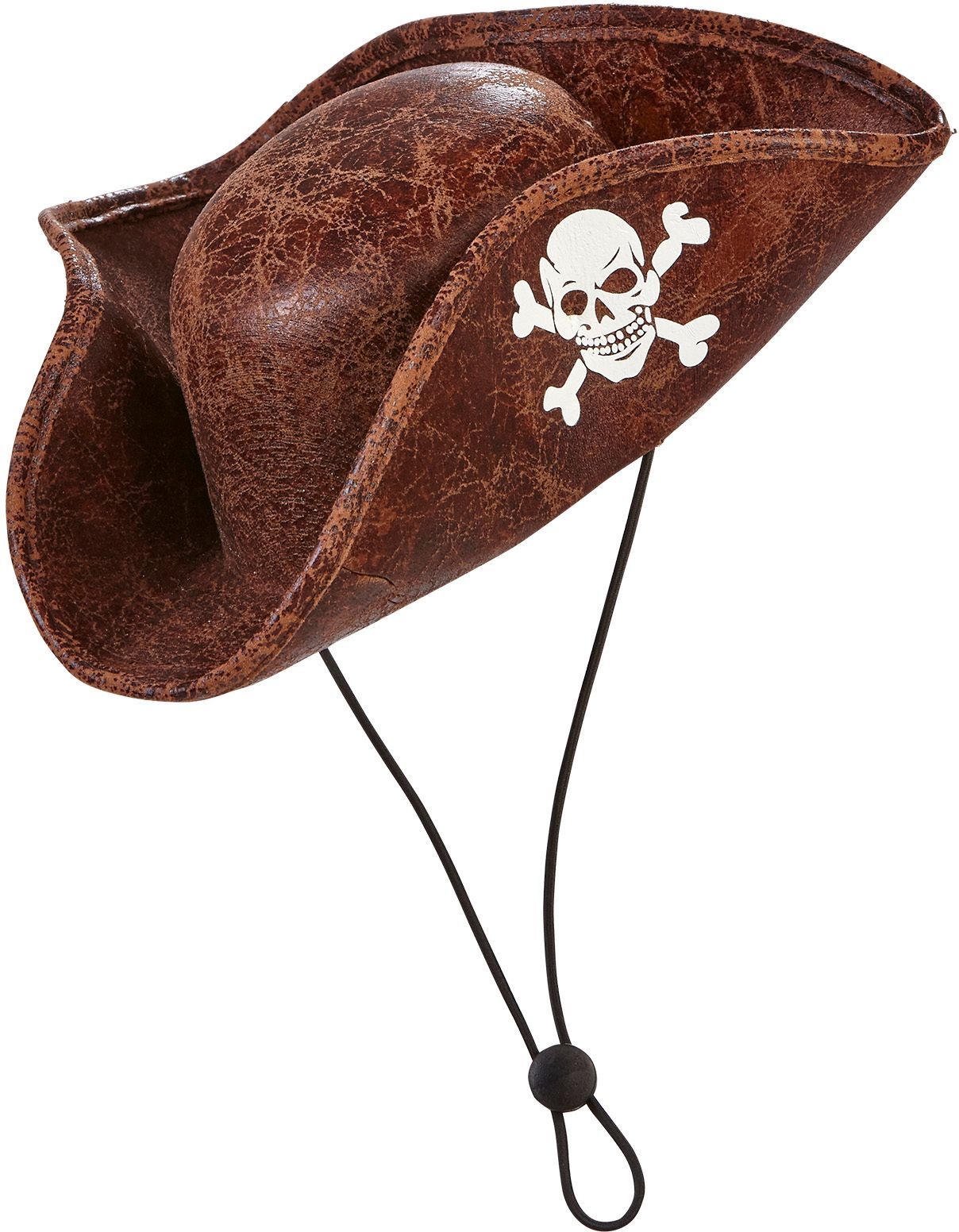 Bruine piraten tricorn