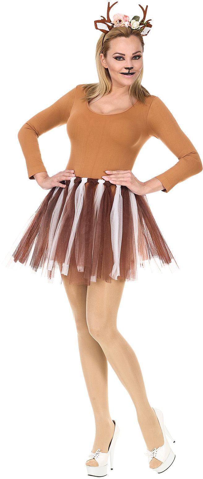 Bruine rendier tutu vrouwen