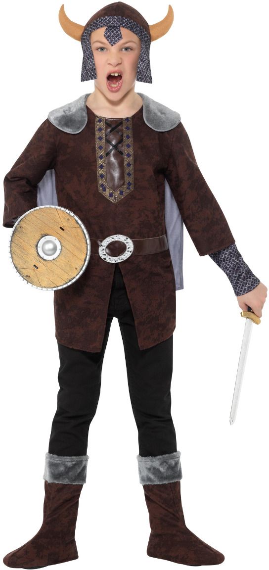 Bruine viking outfit kind