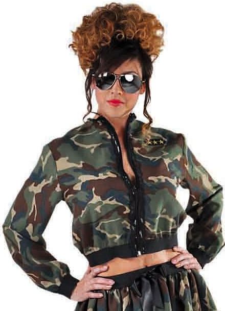 Camouflage leger jas dames