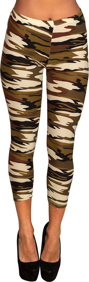 Camouflage leger legging dames
