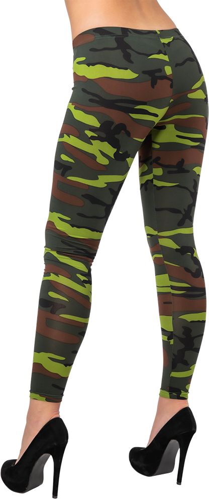 Camouflage legging dames carnaval