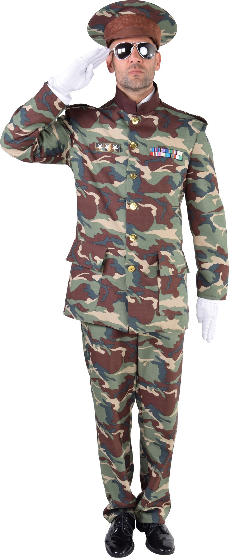Camouflage officier kostuum heren