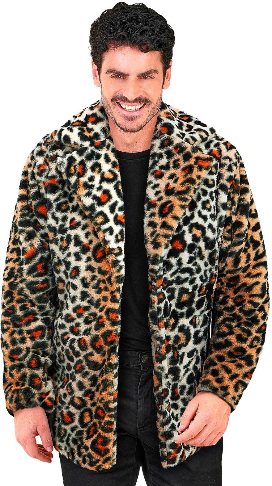 Carnaval Festival Bontjas Panterprint Heren