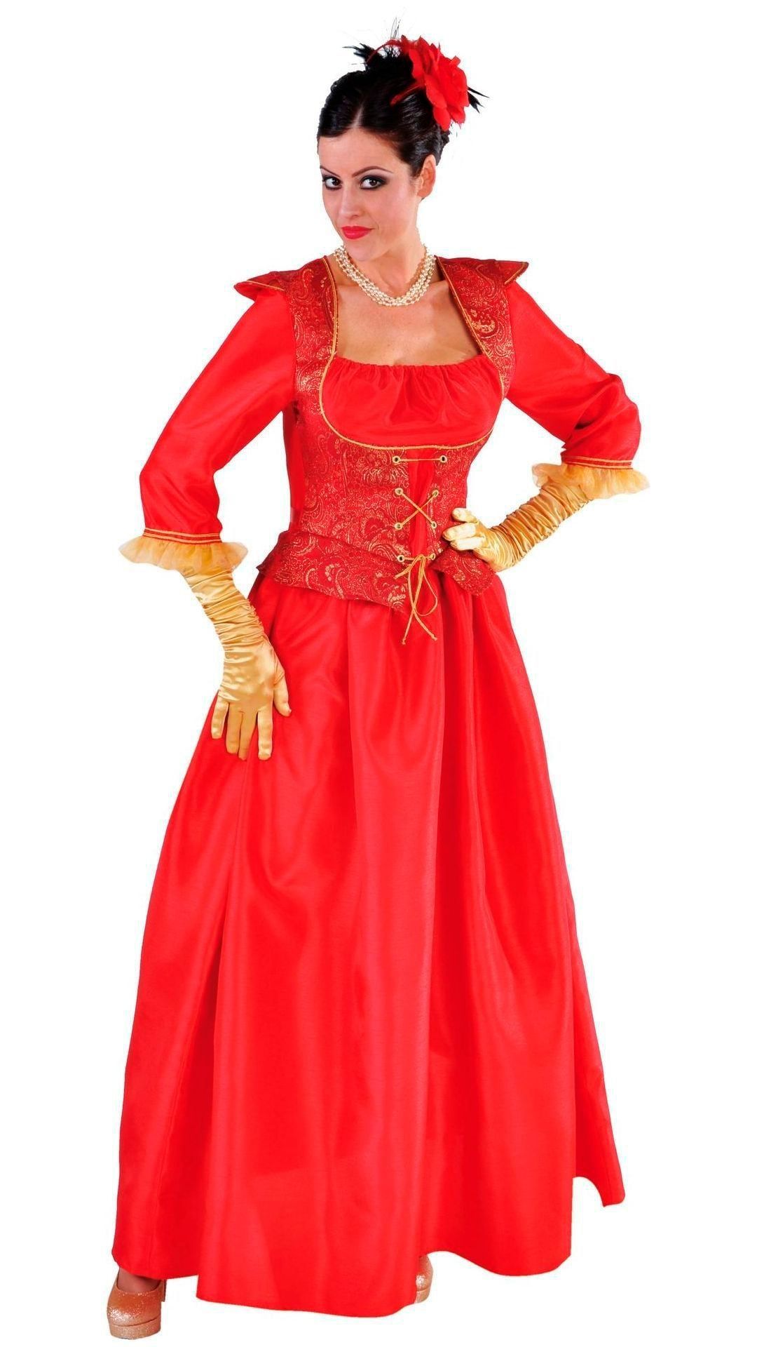 Carnaval markiezin jurk rood vrouwen