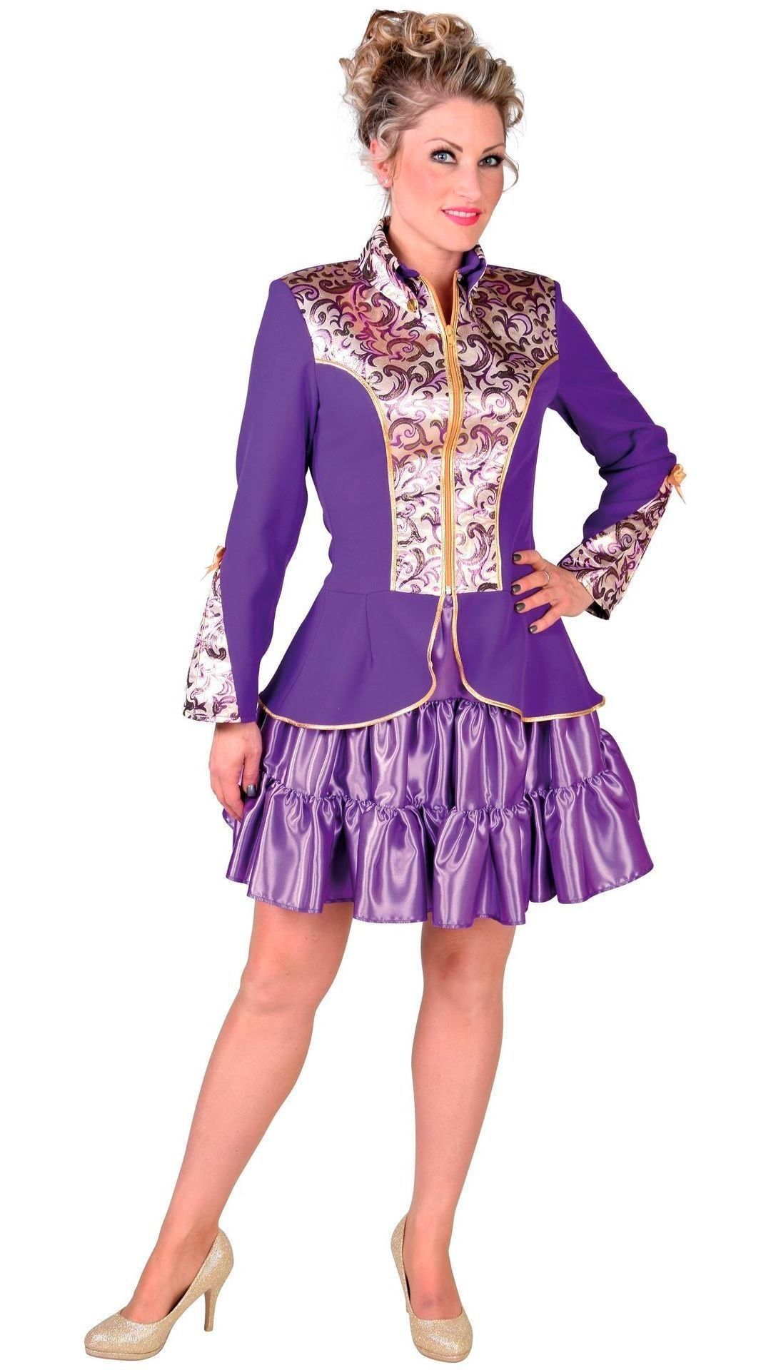 Carnavalsjas dames paars