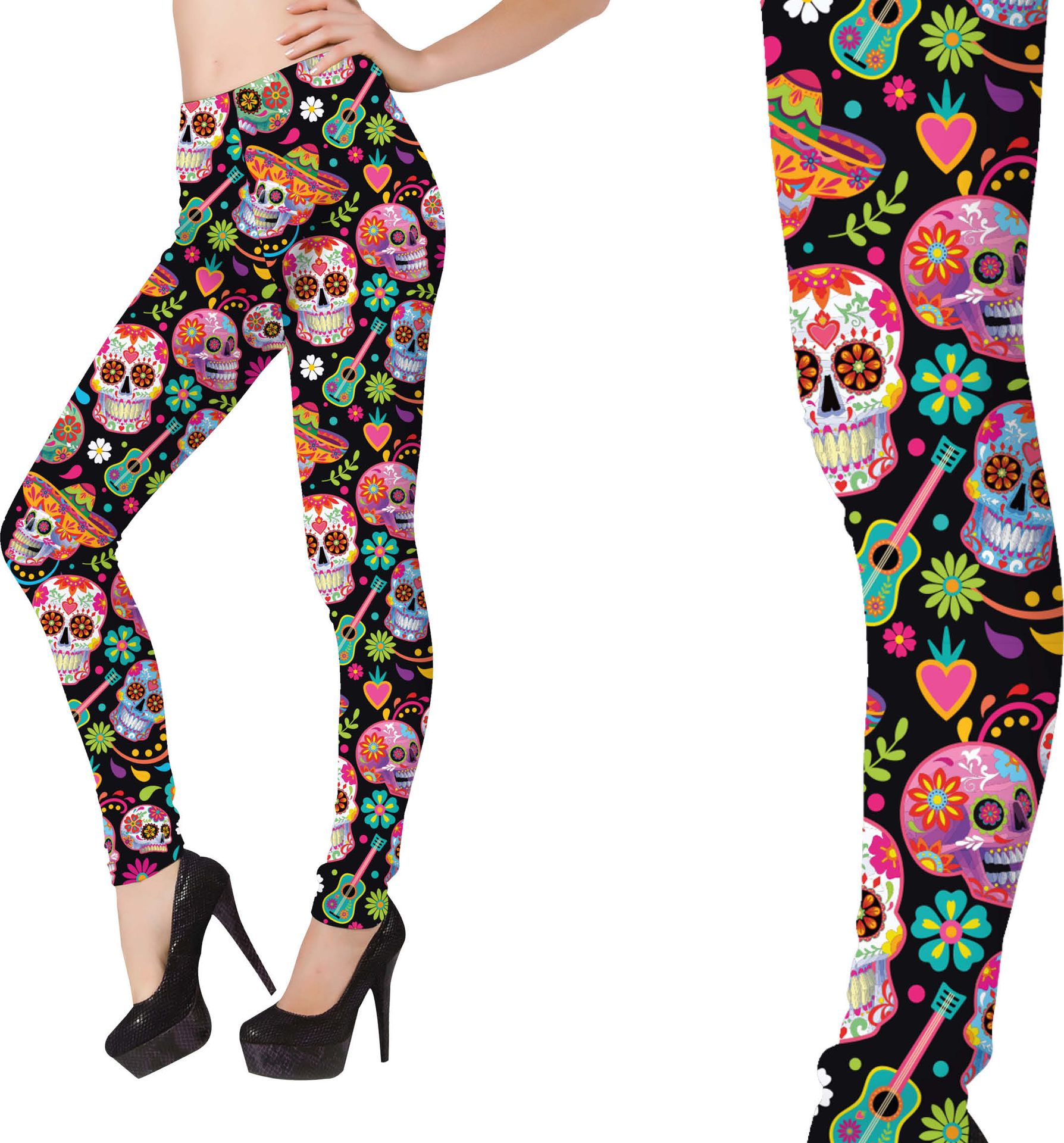 Catrina dia de muertos legging dames