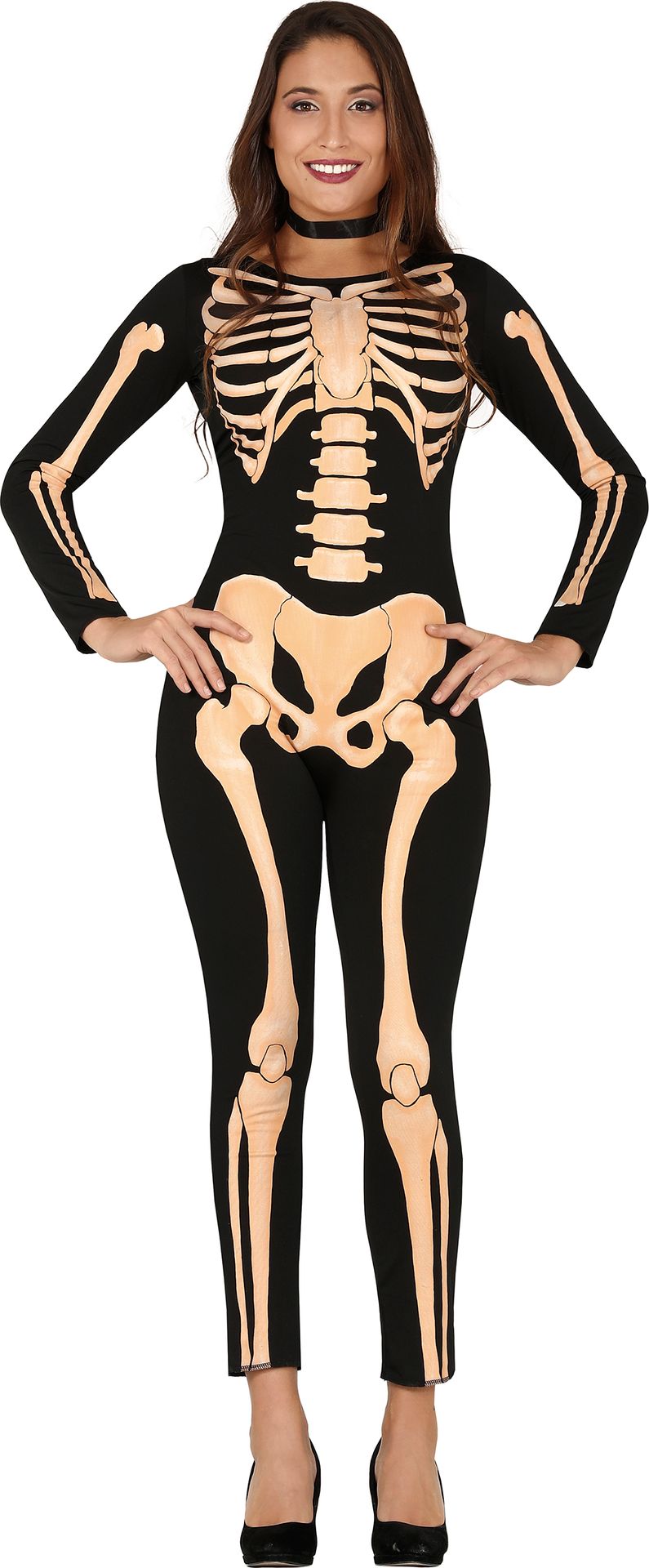 Catsuit skeletprint