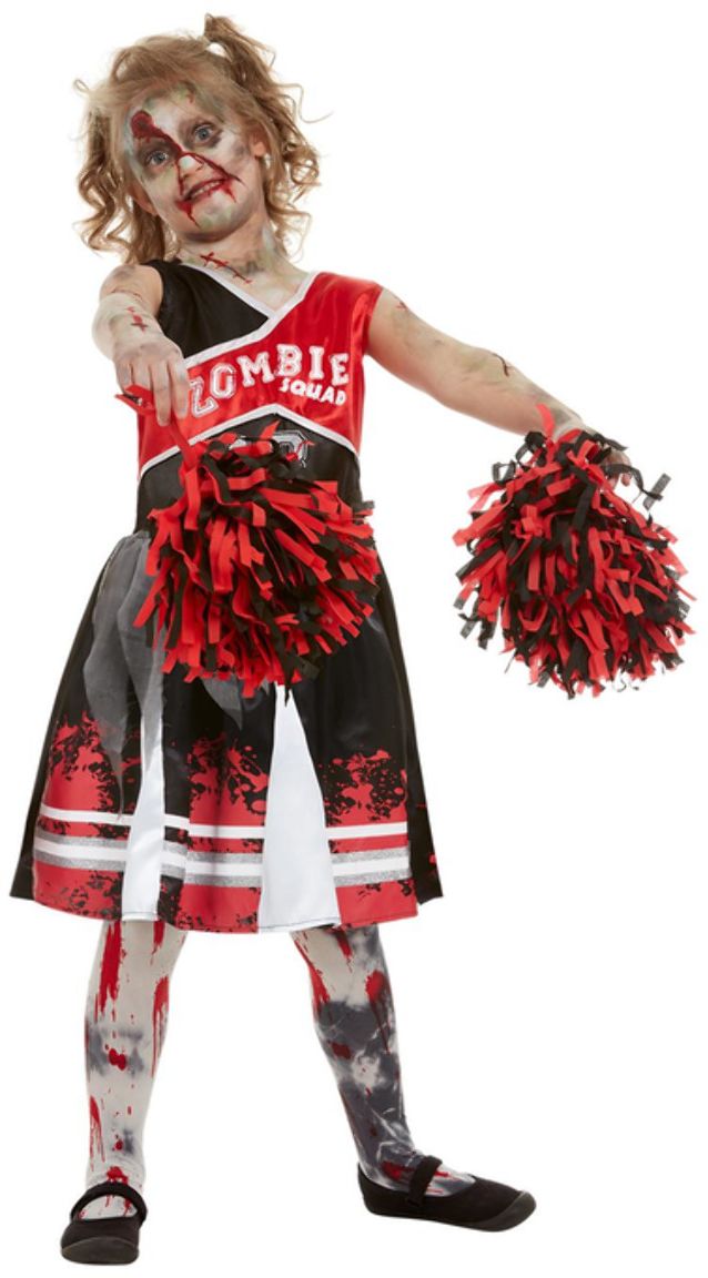 Cheerleader jurkje rood zombie