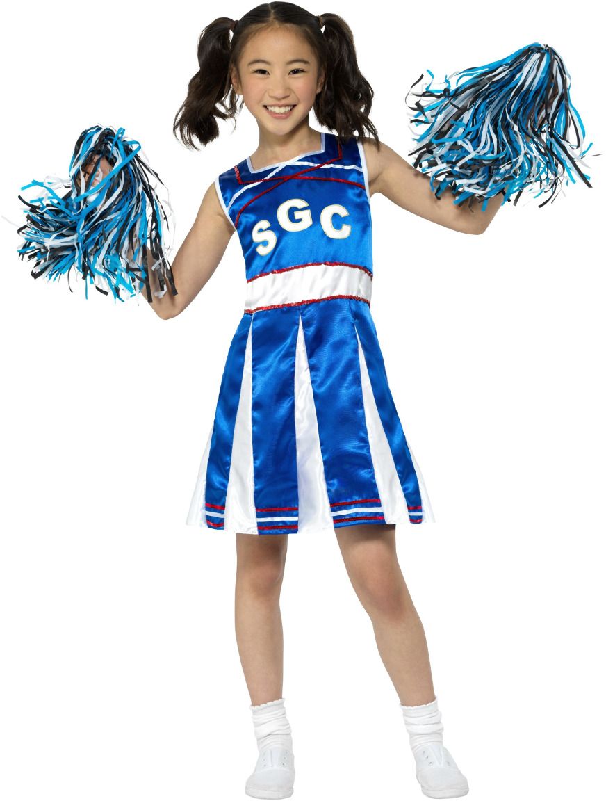 Cheerleader outfit meisjes blauw