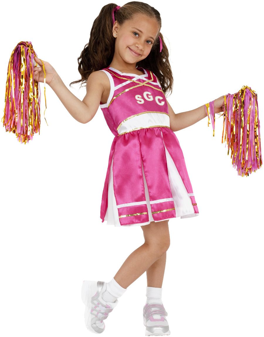 Cheerleader outfit meisjes roze