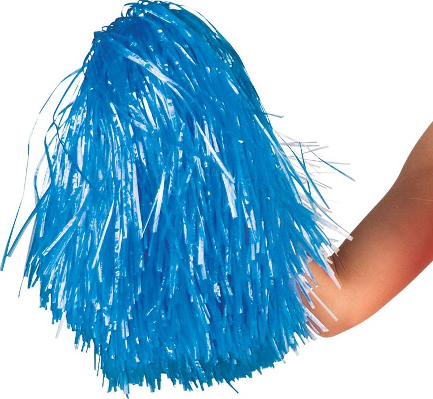 Cheerleader pom pom blauw