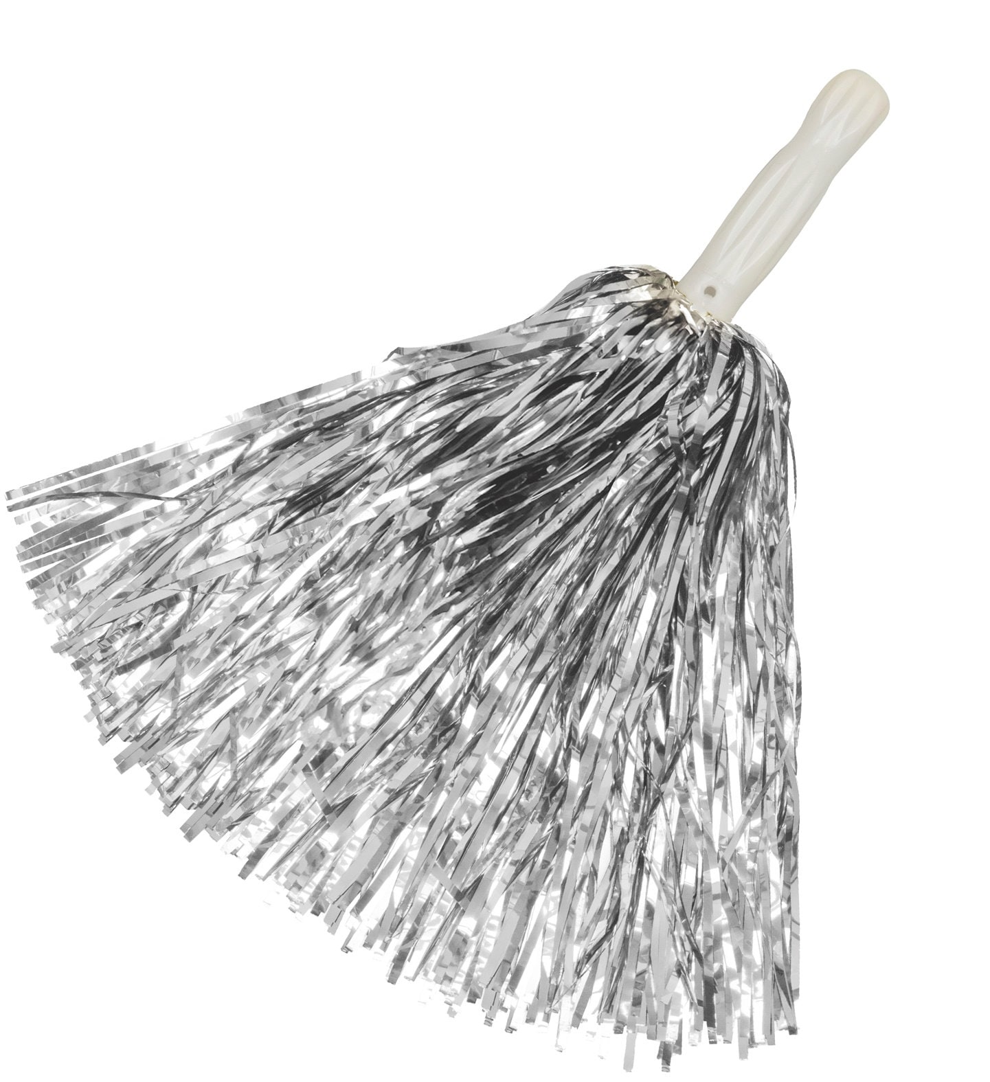 Cheerleader Pompons Zilver Set Dames