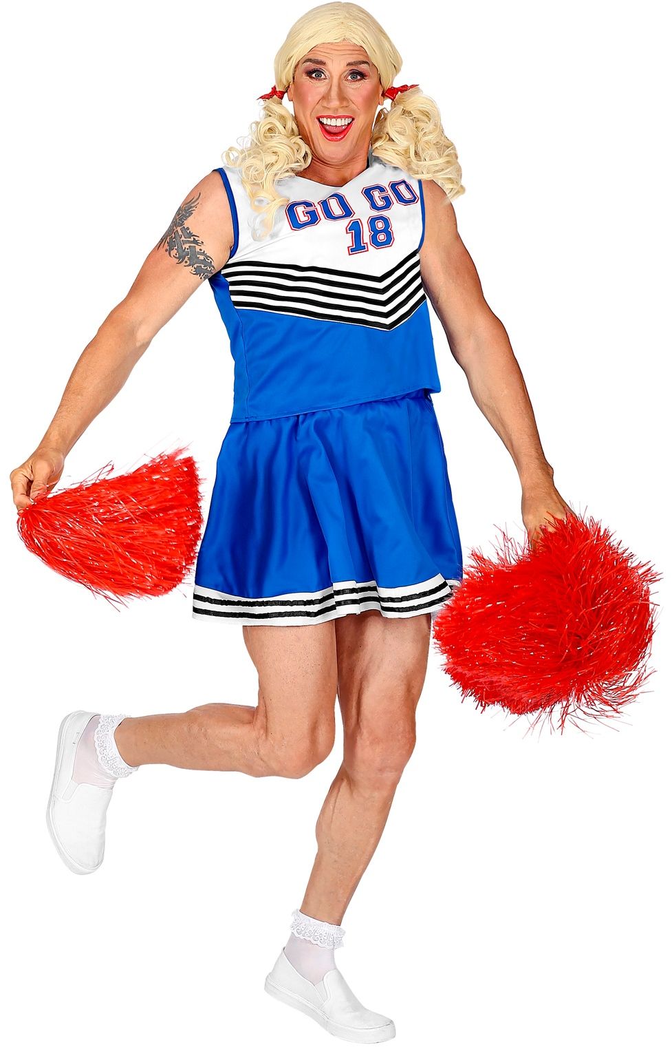 Cheerleader travestie kostuum