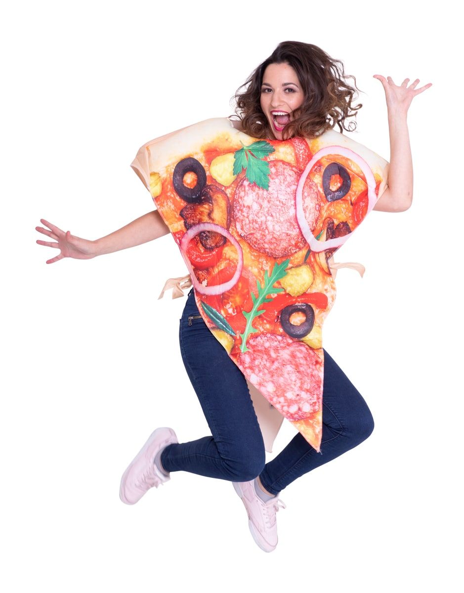Cheesy pizza kostuum