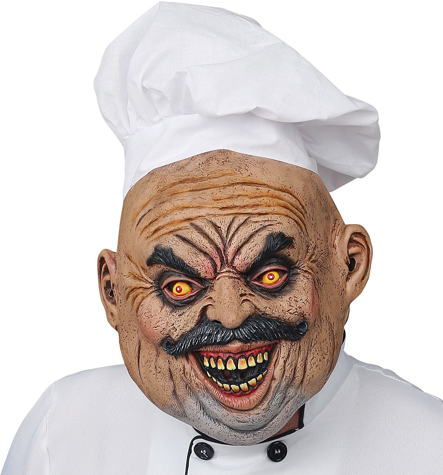 Chef masker met chefsmuts