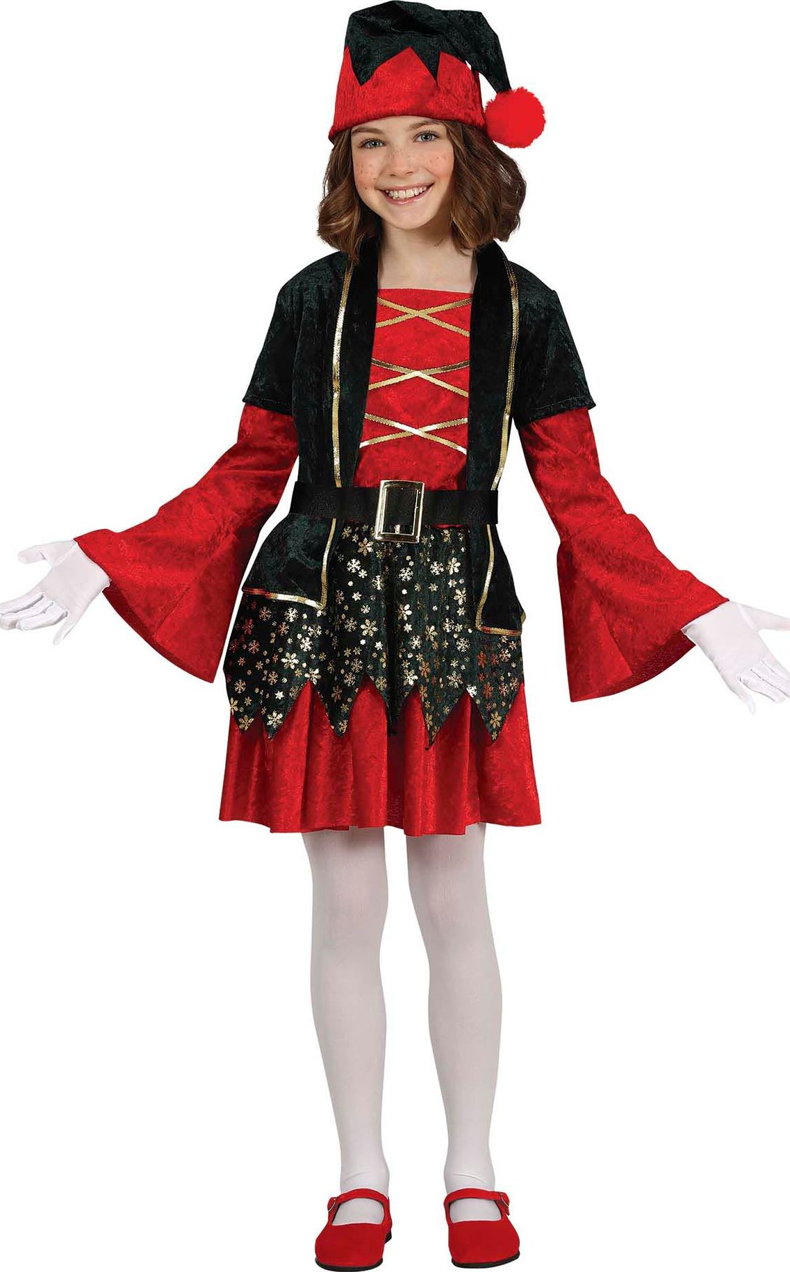 Chique kerst elf jurk kind