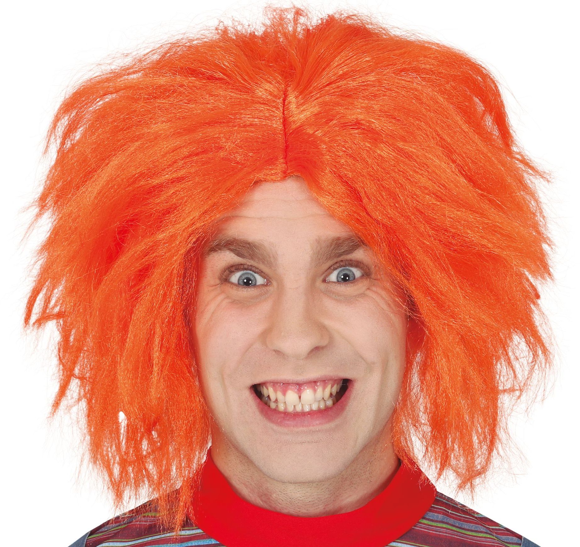 Chucky oranje pruik