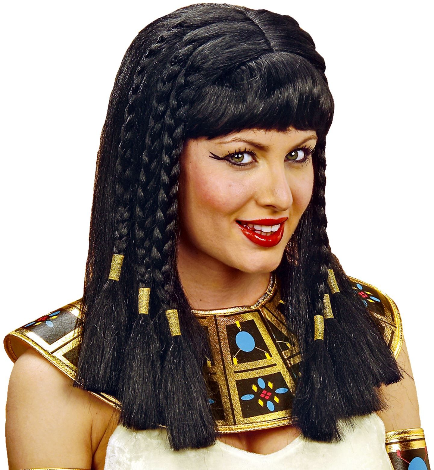 Cleopatra pruik zwart