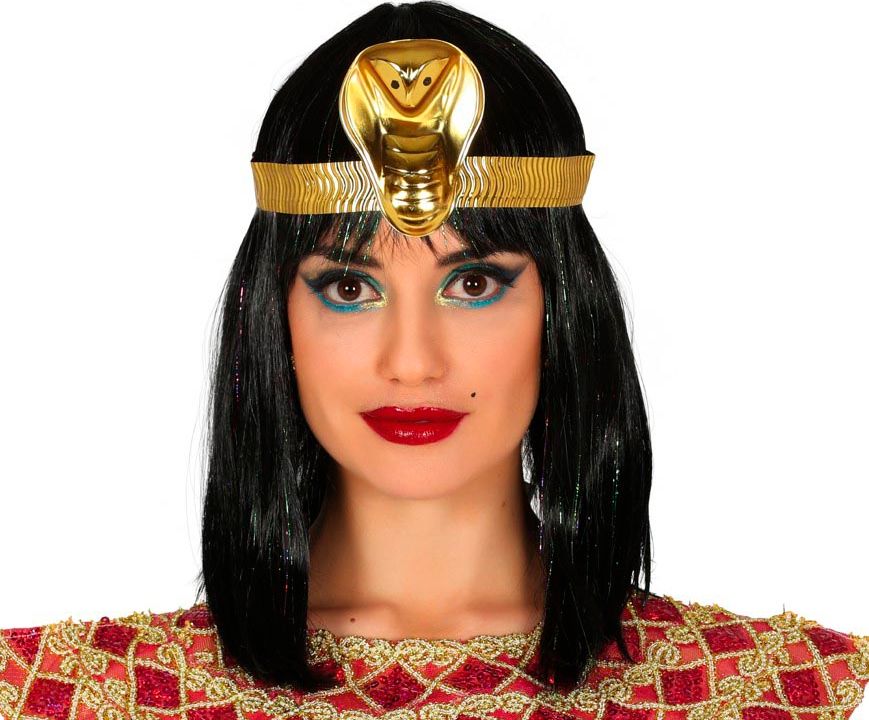 Cleopatra tiara met gouden cobra