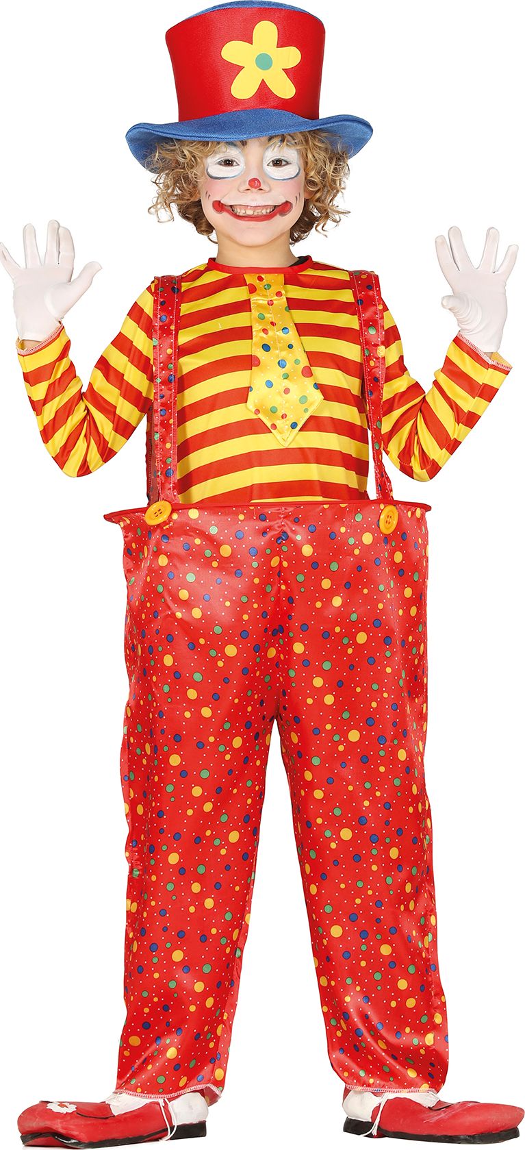 Clown outfit rood kind