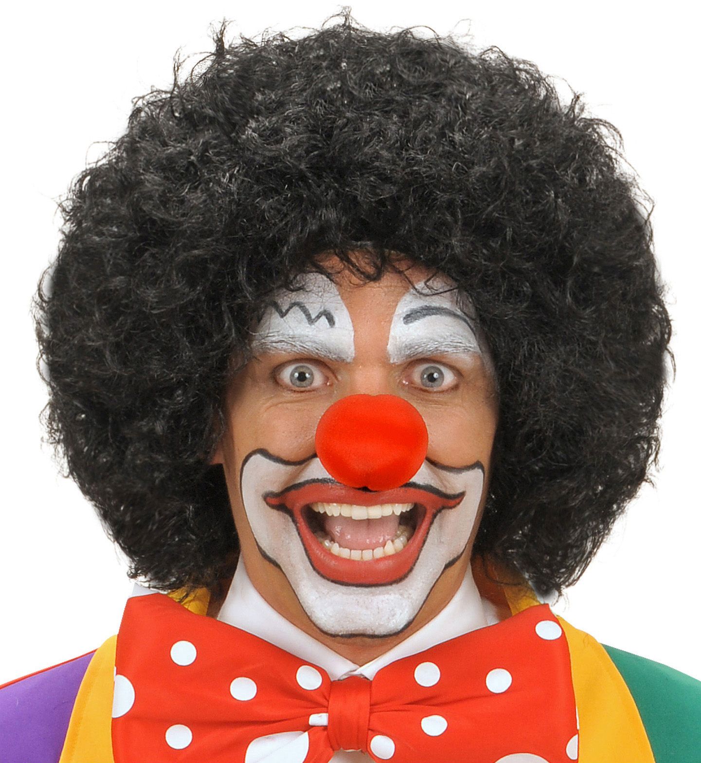 Clowns pruik zwart