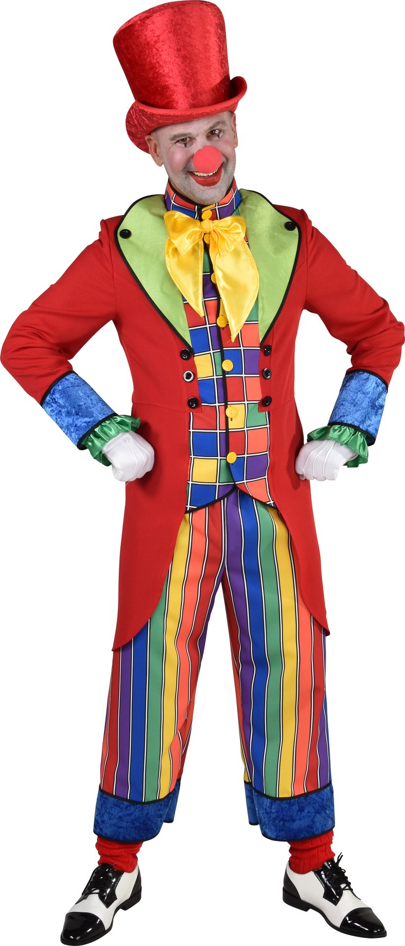 Clownspak kleurrijk man