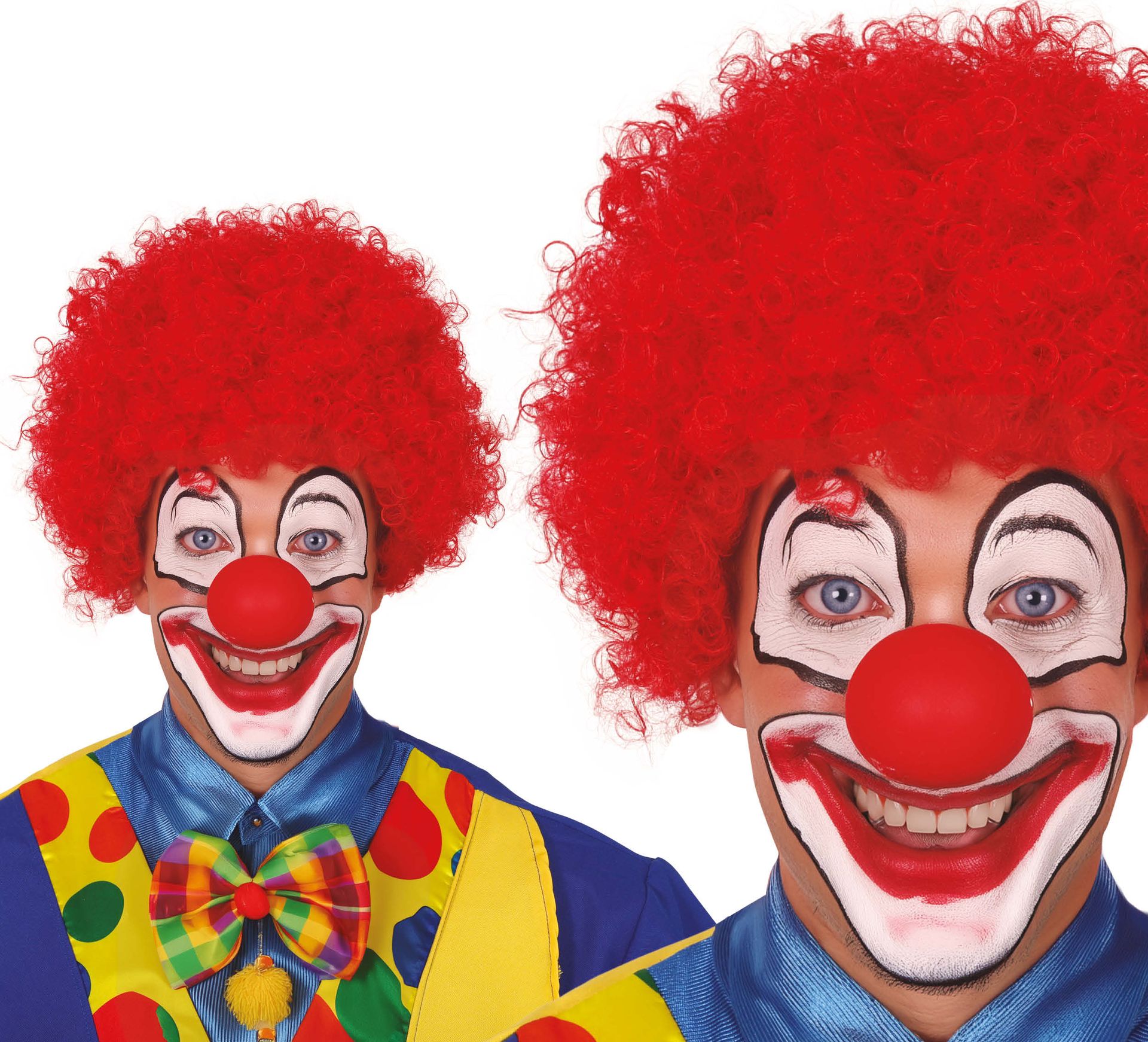 Clownspruik rood