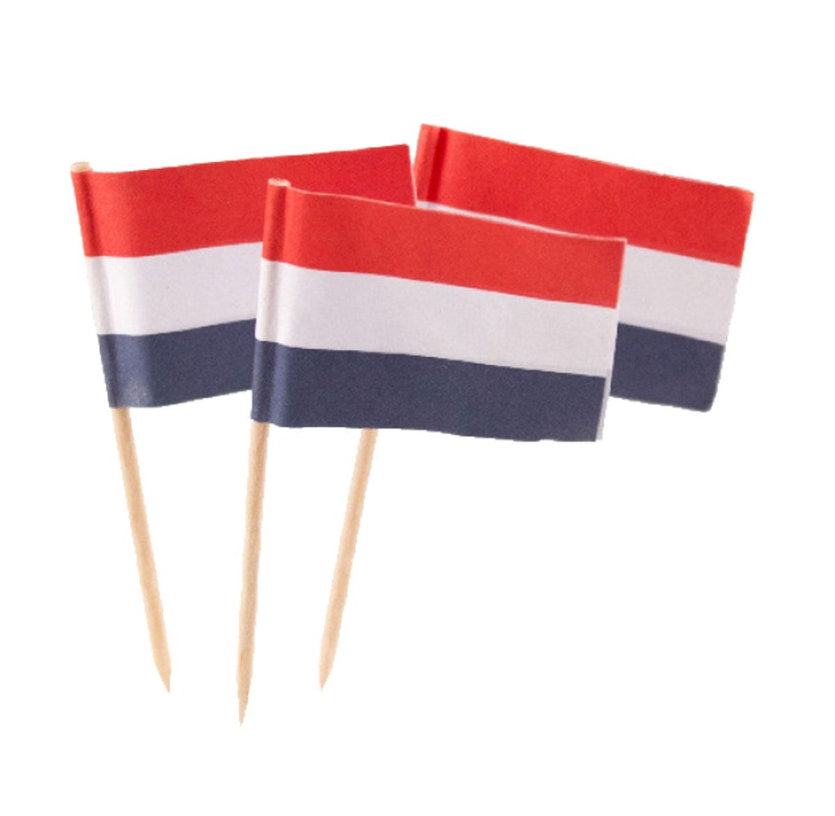 Cocktail prikkers 50 stuks nederlandse vlag