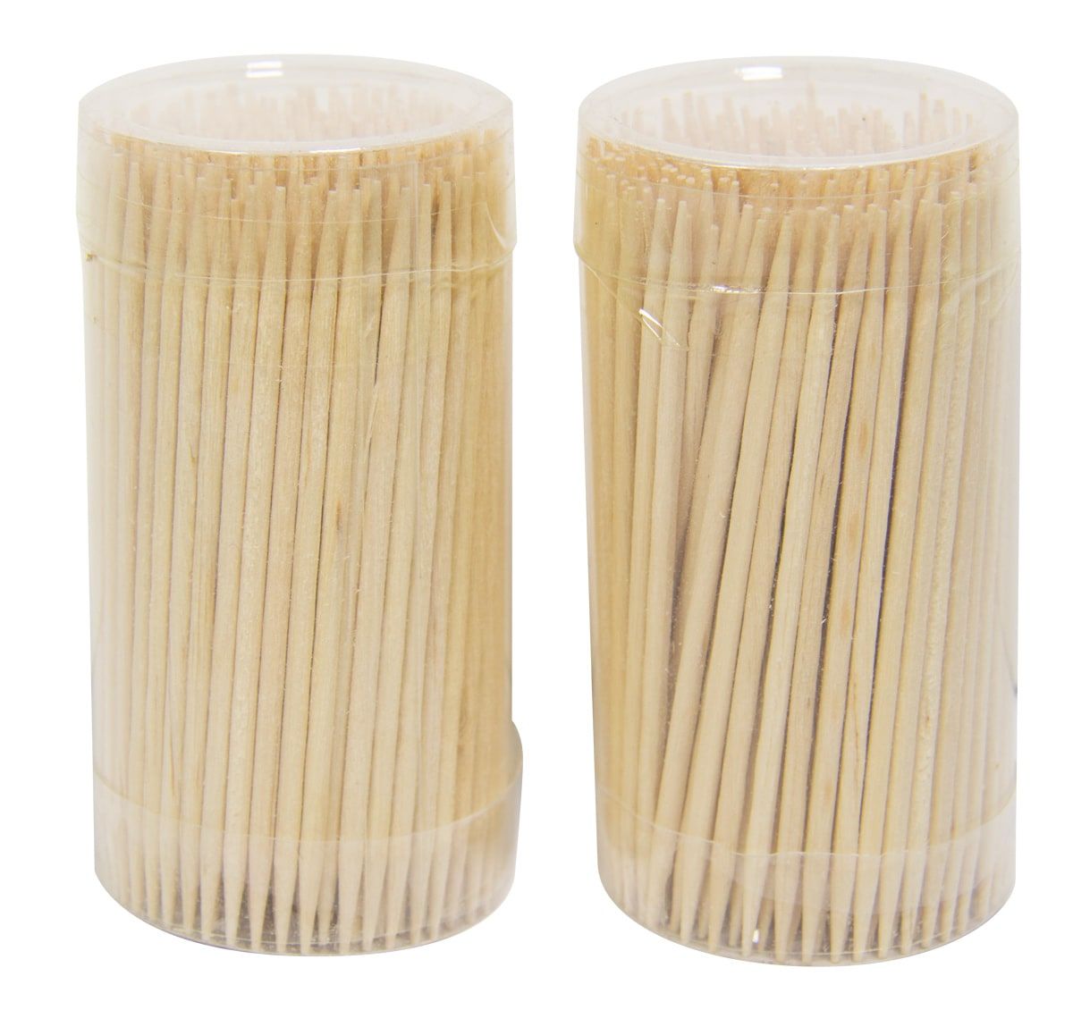 Cocktail prikkers set 400 stuks naturel 6,5cm