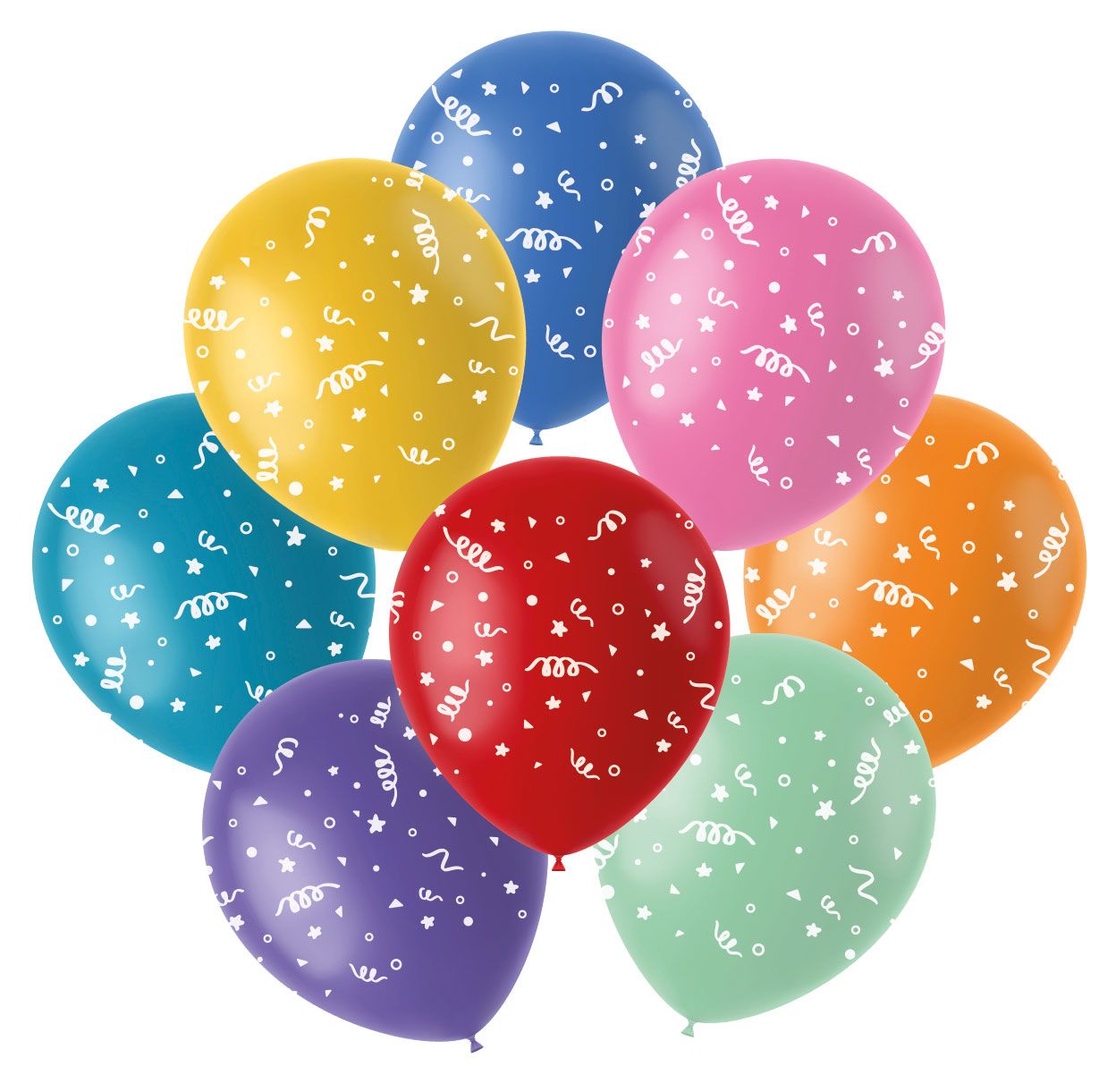 Color pop ballonnen confetti