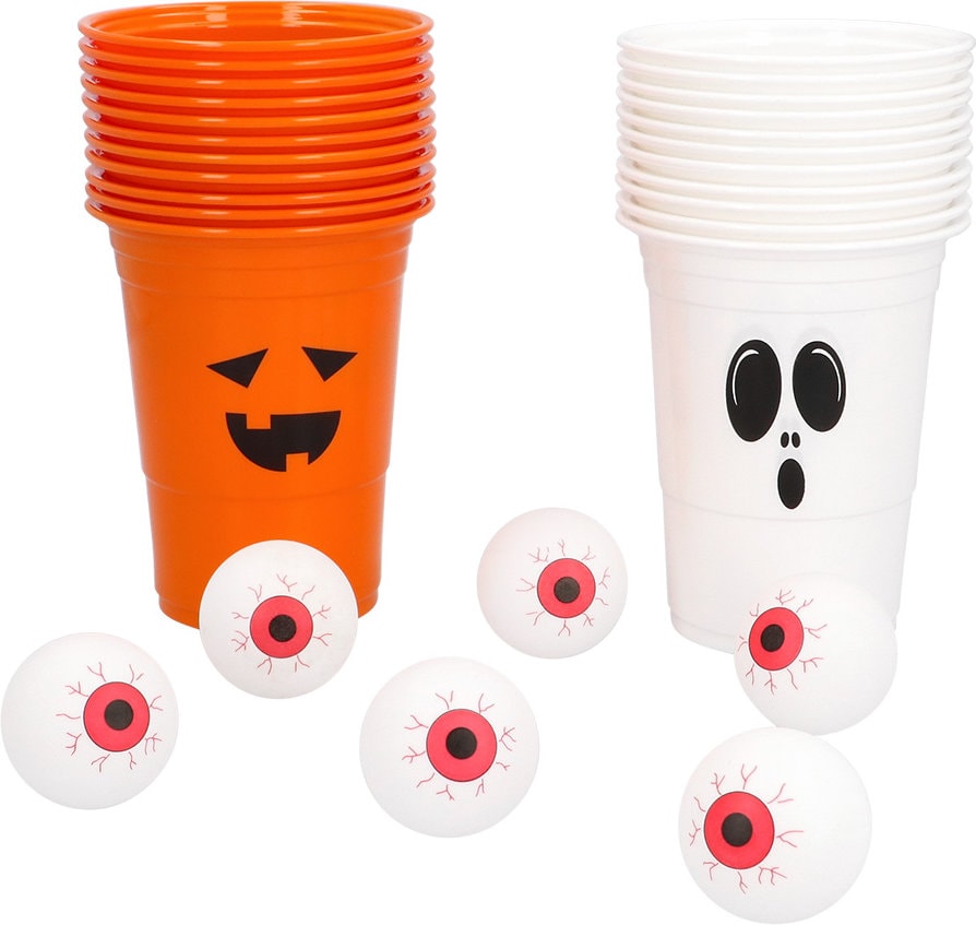 Complete Beer Pong Set Halloween