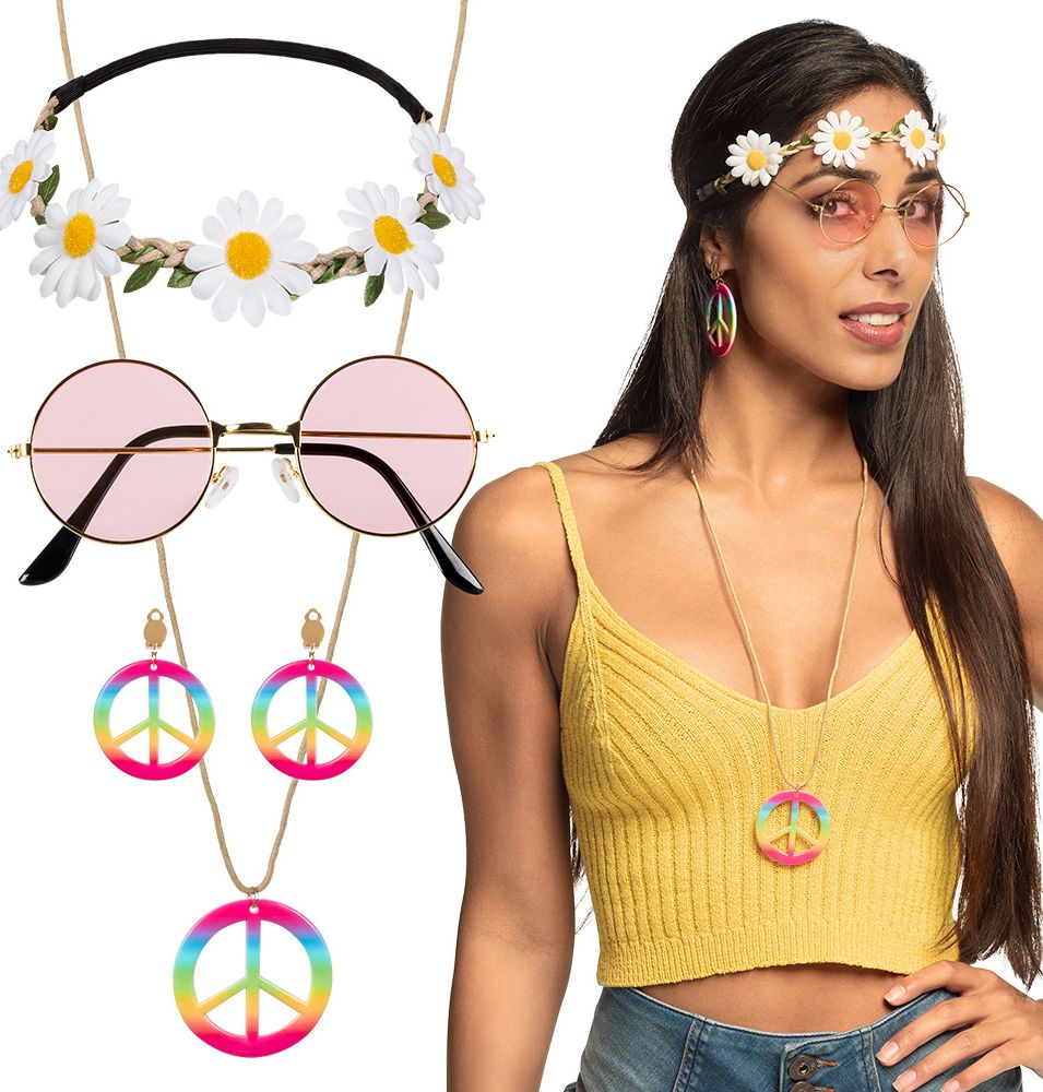 Complete hippie accessoire setje luxe