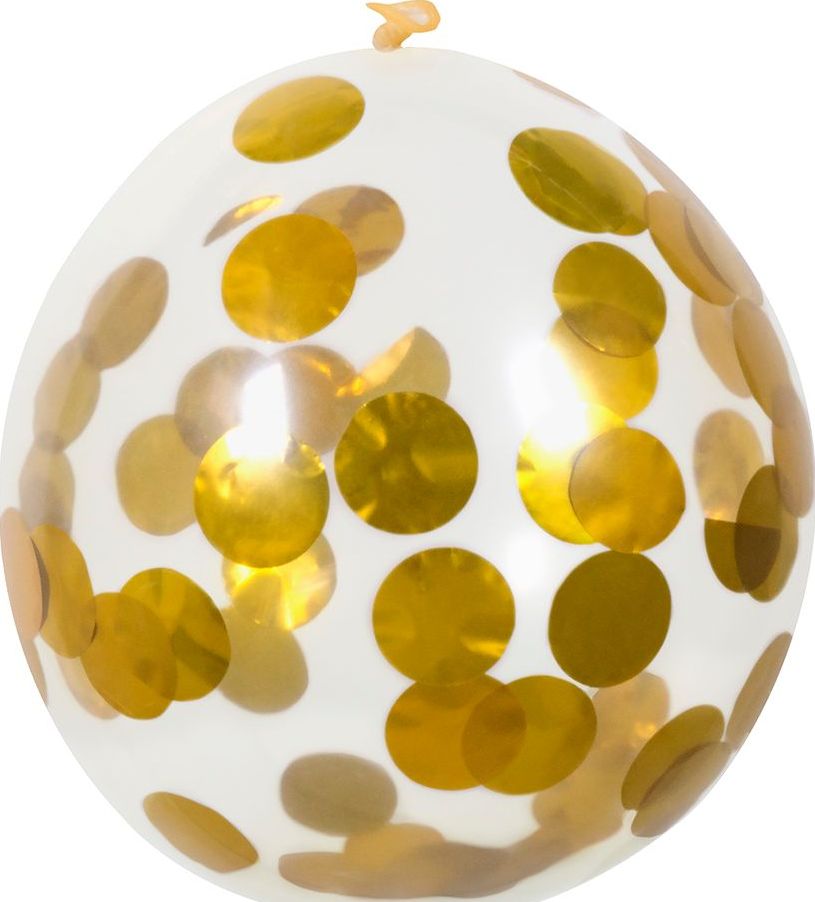 Confetti ballon goud 5x