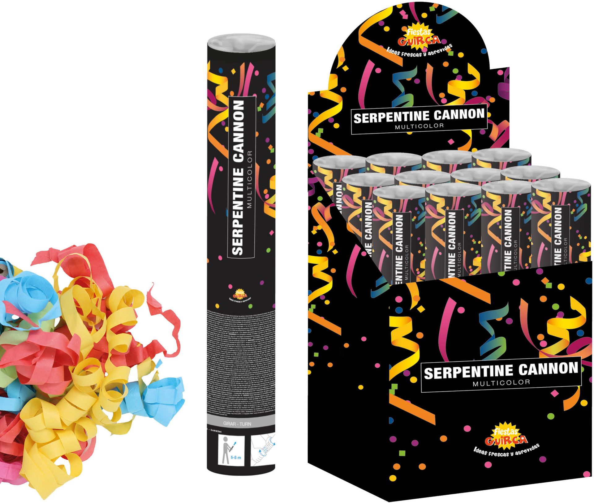 Confetti Kanon 30cm Serpentine Multicolor