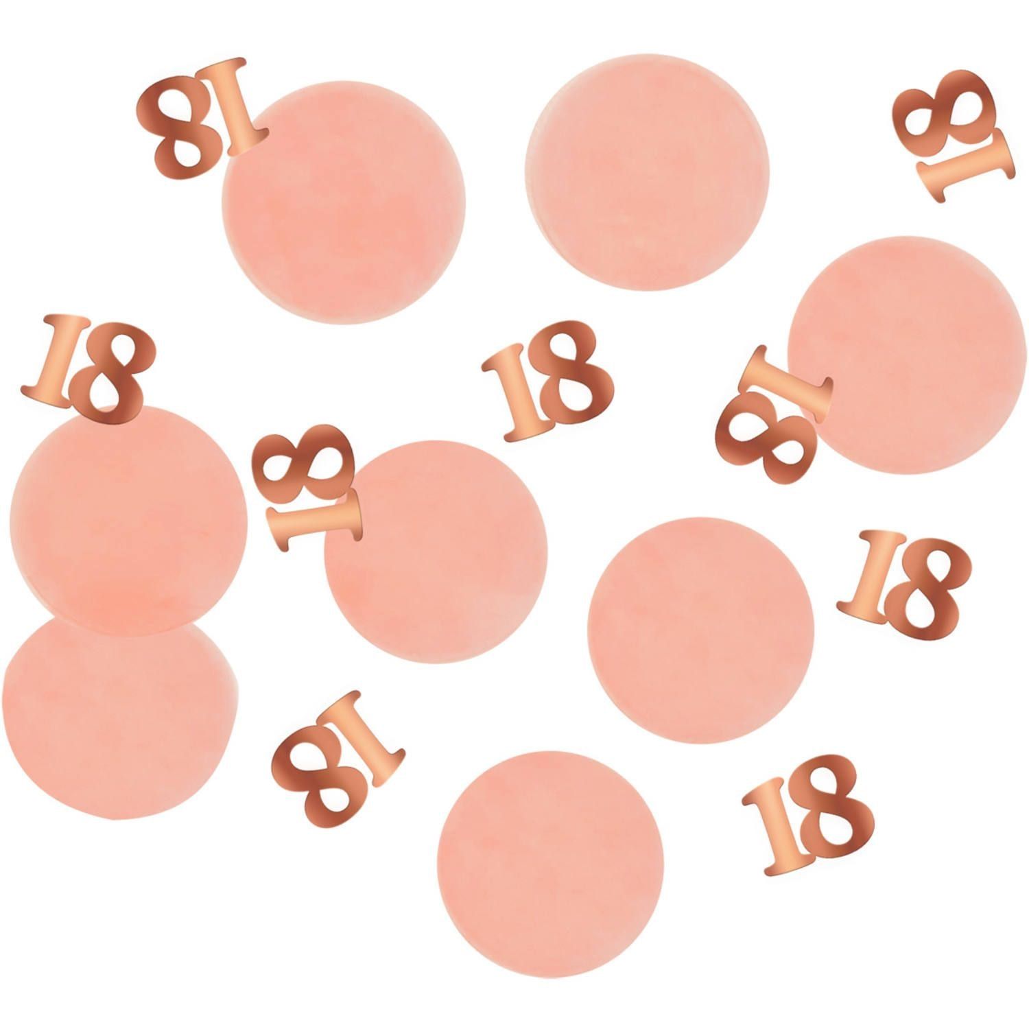 Confetti verjaardag 18 elegant lush blush