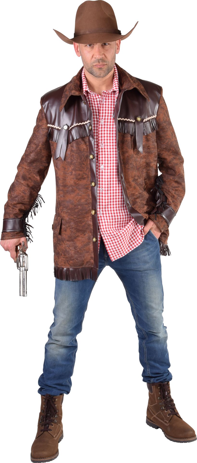 Cowboy jas bruin mannen