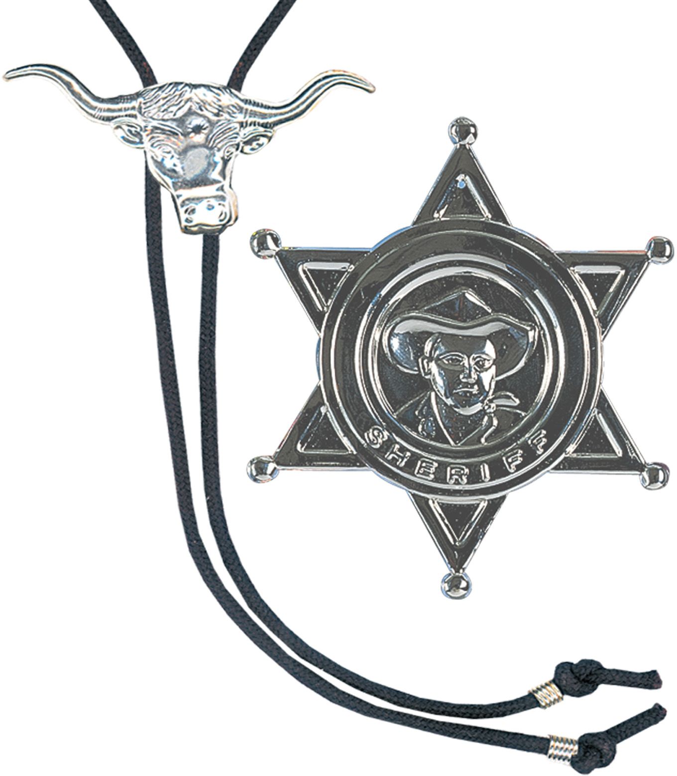 Cowboy ketting en badge