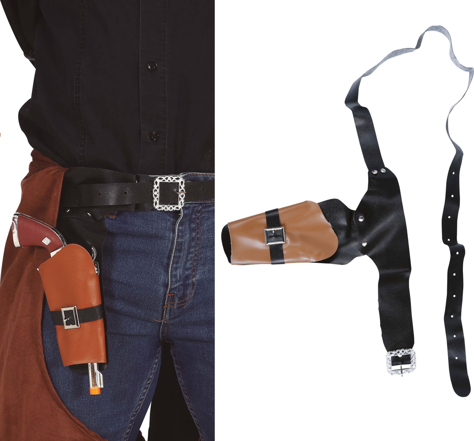 Cowboy Revolver Holster met Revolver