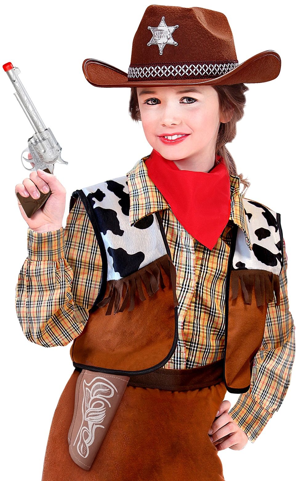 Cowboy revolver met holster