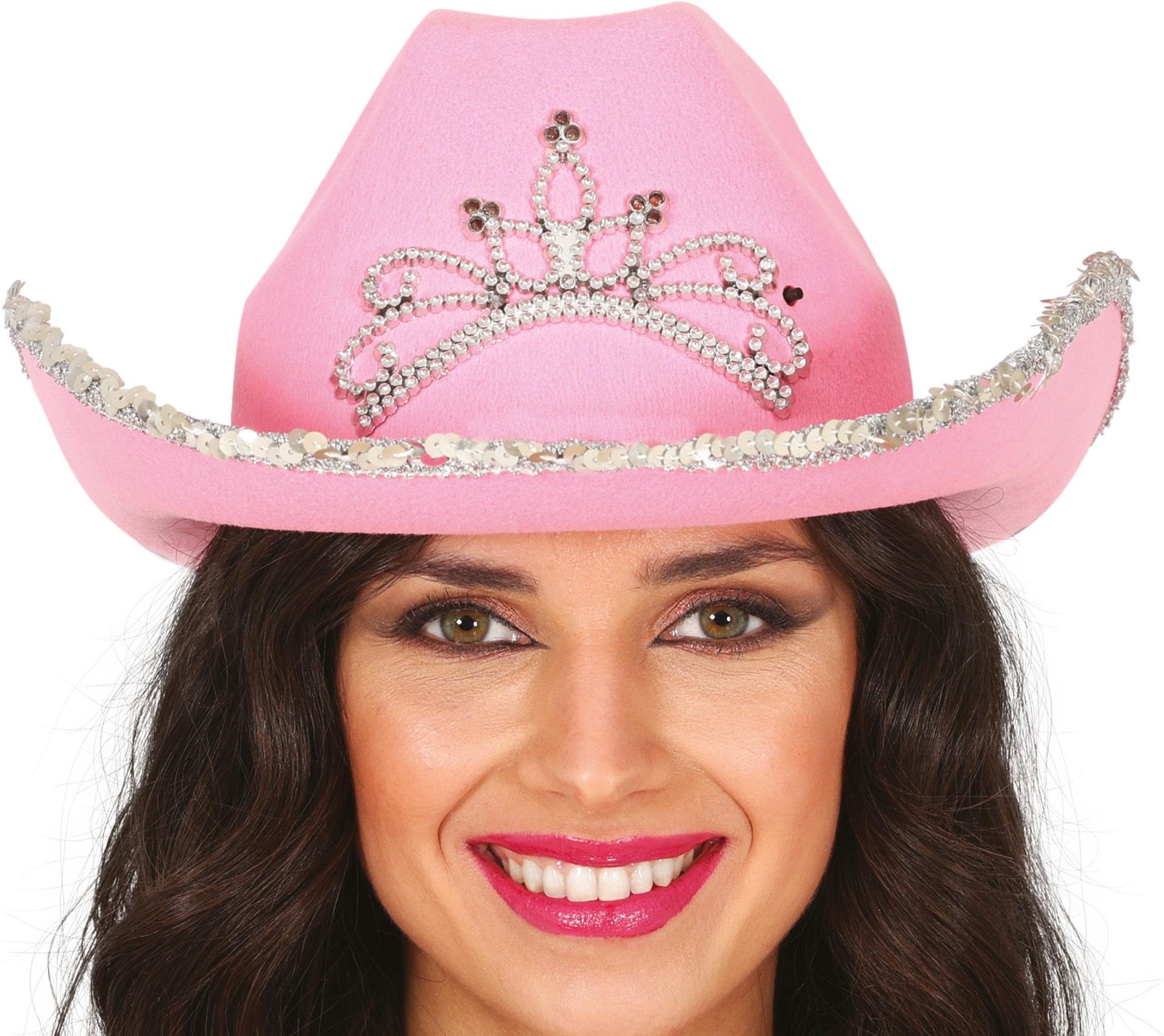 Cowboyhoed Bachelor Party Roze Diamantjes