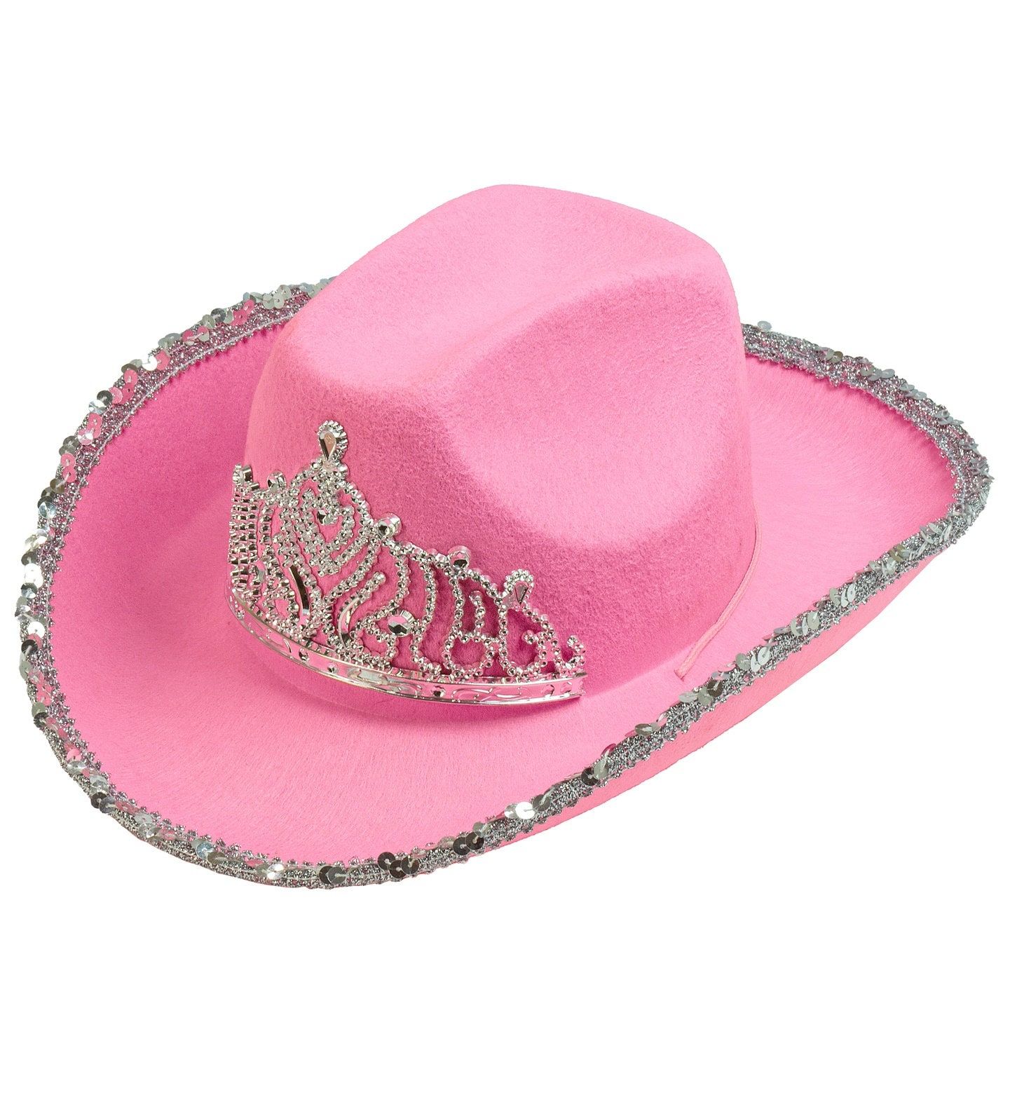 Cowgirl Hoed Roze met Tiara Dames Mannen
