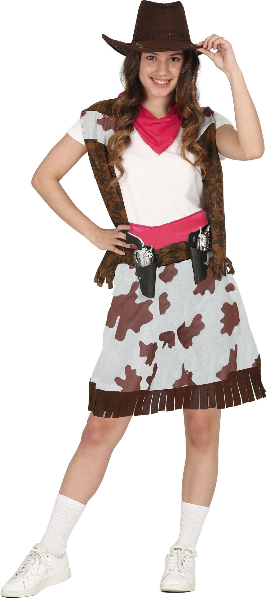 Cowgirl outfit koeienprint meisjes tiener