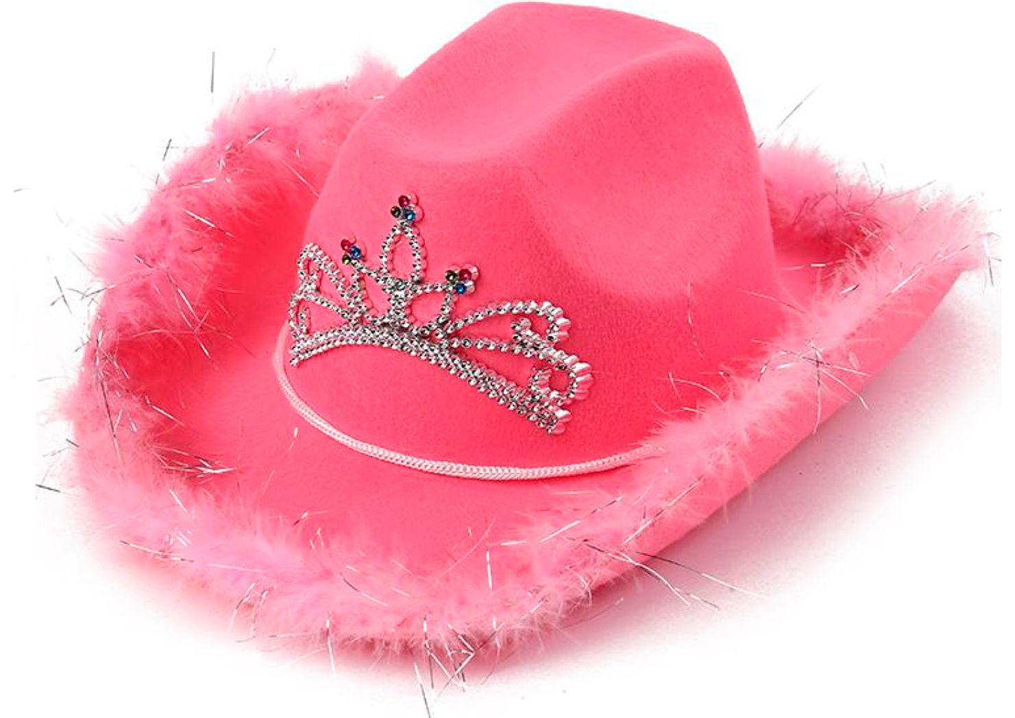 Cowgirl party hoed roze