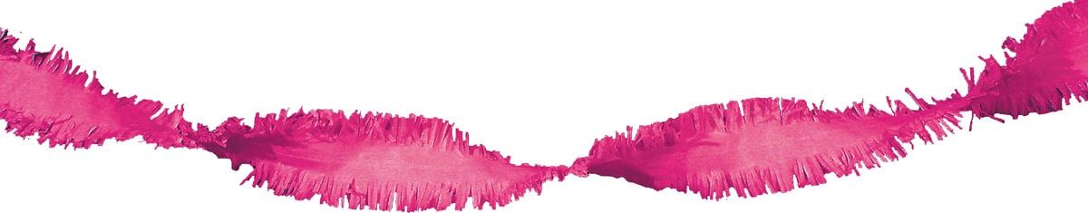 Crepe papier slinger 24 meter donker roze