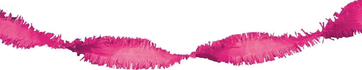 Crepe papier slinger 6 meter donker roze
