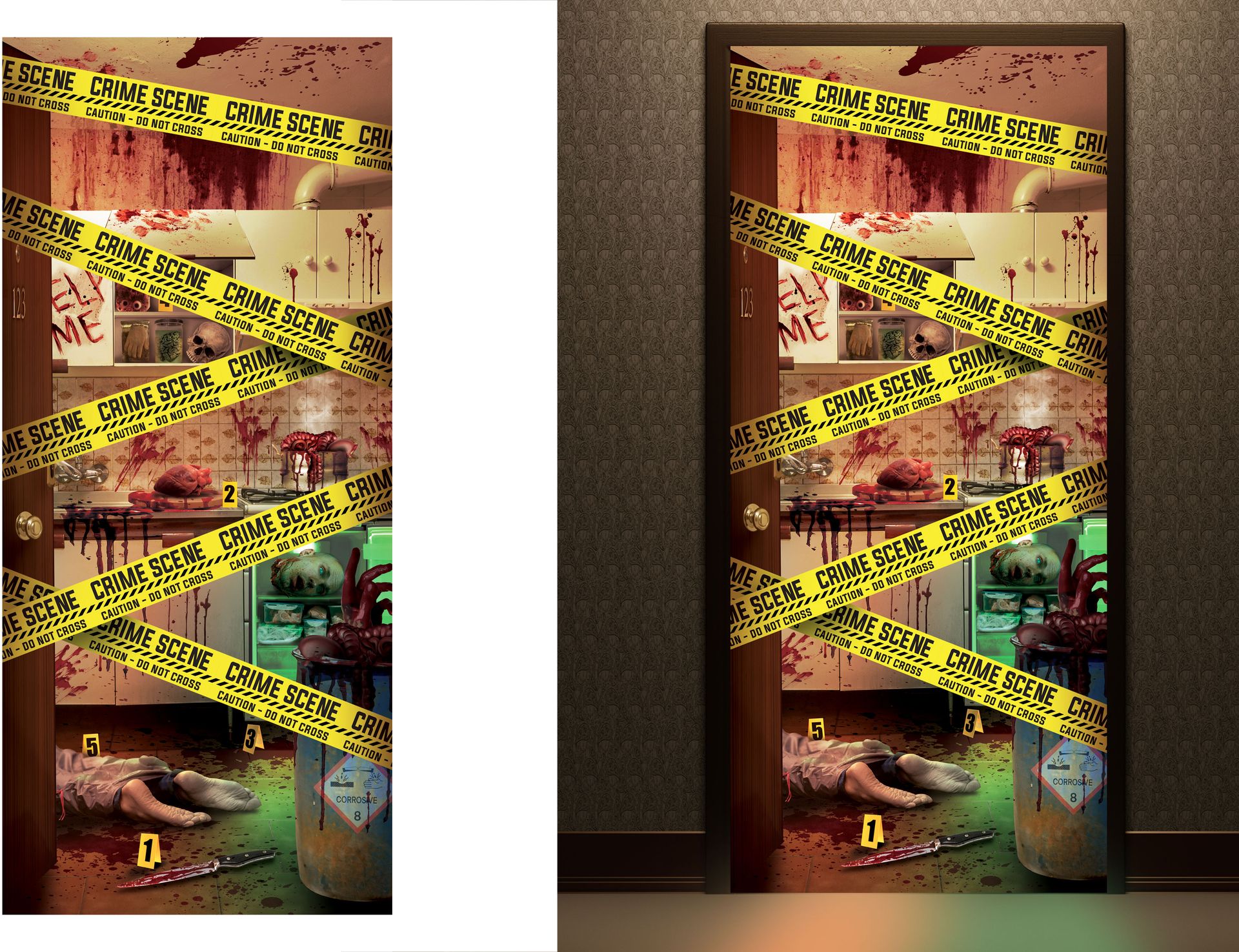 Crime Scene Deurposter