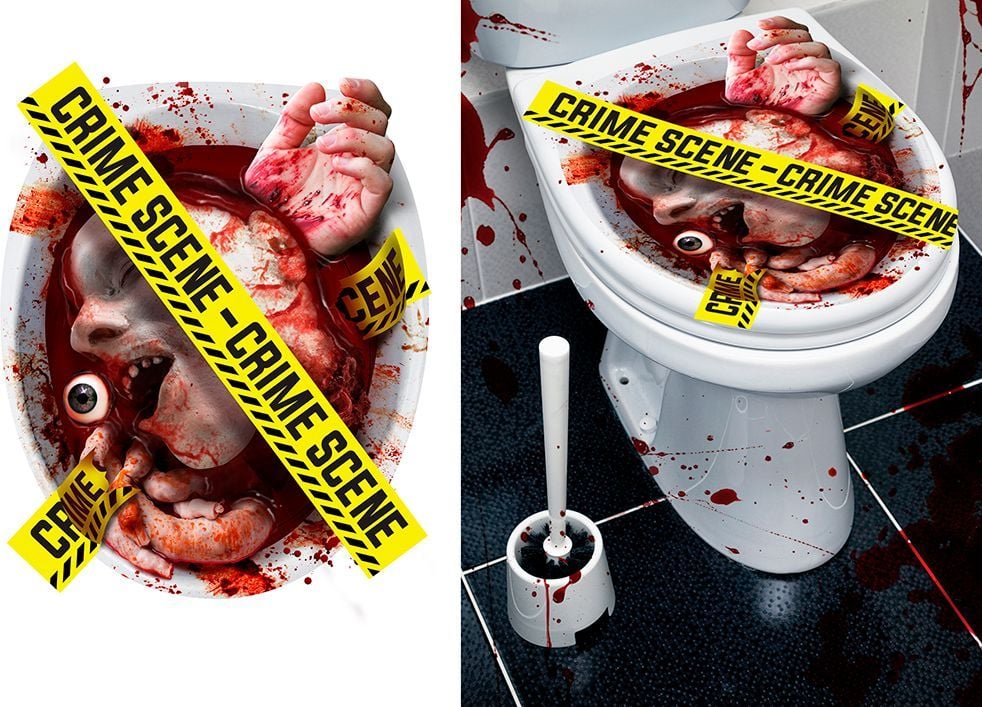 Crime Scene Wc Sticker